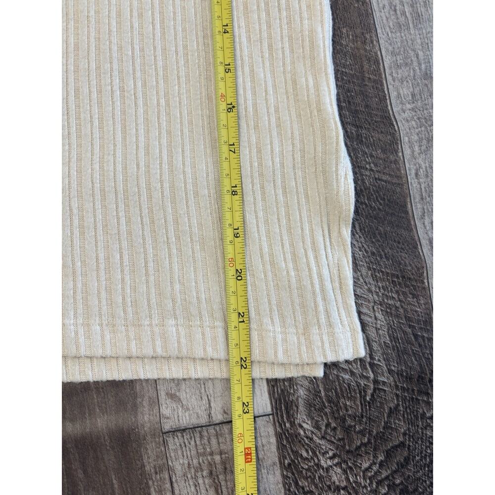 American Eagle Soft Hoodie Ribbed Knit Hoodie Beige Oversized Slouchy Pullover S - Picture 4 of 6